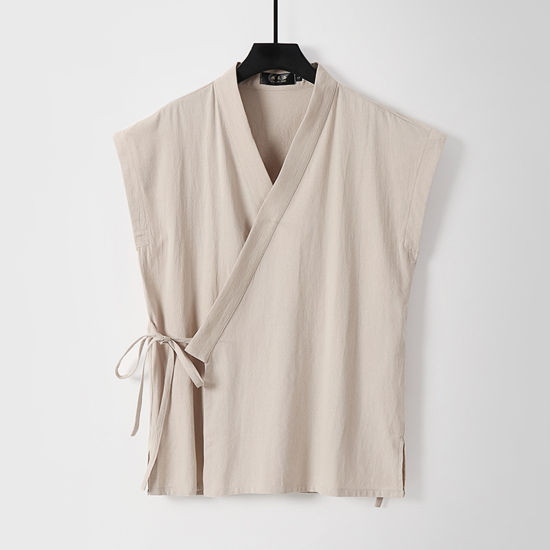 Chinese Men's Cotton Linen Tan - огляд і ціна Men'S Kimono Accessories